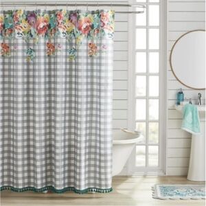 The Pioneer Woman Sweet Romance Gingham Shower Curtain